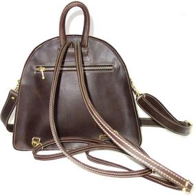 img 1 attached to Leather Crafted Shoulder Vintage Burgundy Women's Handbags & Wallets in Shoulder Bags