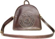 leather crafted shoulder vintage burgundy women's handbags & wallets in shoulder bags logo