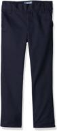 relaxed-fit twill pull on pant for cherokee boys logo