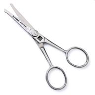 macs professional - adjustable nob beard & mustache scissors: precise 🪒 trimming for facial hair - durability with sharp stainless steel blades (model 60105) logo