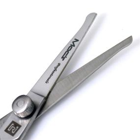 img 1 attached to MACS PROFESSIONAL - Adjustable Nob Beard & Mustache Scissors: Precise 🪒 Trimming for Facial Hair - Durability with Sharp Stainless Steel Blades (Model 60105)