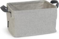 brabantia 35l gray water-resistant foldable laundry hamper logo