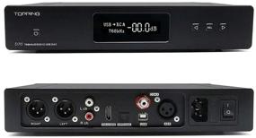 img 4 attached to 🎧 Topping D70 HiFi Balanced DAC Audio Decoder XMOS XU208 AK4497 OPA1612 DSD512 32Bit/768KHz USB/Optical/Coaxial/AES/IIS with Remote Control - Black