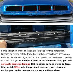 img 1 attached to 💡 iJDMTOY 36-Inch LED Ultra Slim Light Bar with Hood Scoop Mount for 2014-2021 Toyota Tundra, Includes (1) 108W High Power LED Lightbar, Hood Bulge Mounting Brackets & On/Off Switch Wiring Kit