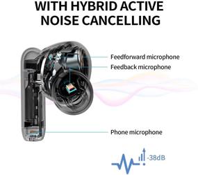 img 2 attached to 🎧 Edifier 330NB True Wireless Earbuds - Hybrid Active Noise Cancelling - 6 Microphones - AAC Audio - USB Type-C Fast Charging - App Controlled Bluetooth Earbuds - White