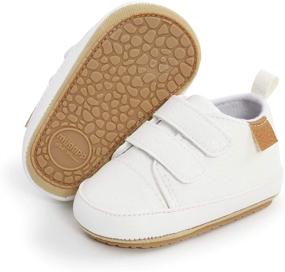 img 4 attached to CAKOPEN Toddler Sneaker Leather Anti Slip