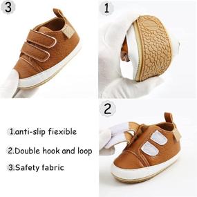 img 2 attached to CAKOPEN Toddler Sneaker Leather Anti Slip