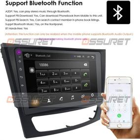 img 2 attached to 🚗 9-дюймовый сенсорный экран Android 10 автомагнитола с навигацией, Bluetooth, WiFi, USB, управлением с рулевого колеса, Mirror-Link, 4G, TPMS, GPS для Mercedes-Benz E-Class W211 W463 W209 W219 двухдинового головного устройства