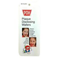 🦷 poh plaque disclosing tablet wafers – 40 count, cherry flavor: effective plaque remover for kids logo