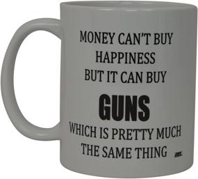 img 4 attached to 🔫 In the Pursuit of Happiness: Gun-themed Funny Coffee Mug - A Perfect Novelty Gift for Men, Hunters, and Hunting Enthusiasts