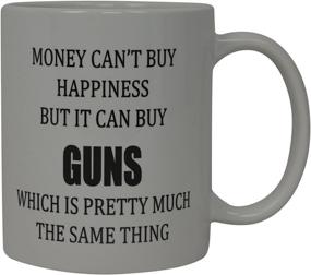 img 3 attached to 🔫 In the Pursuit of Happiness: Gun-themed Funny Coffee Mug - A Perfect Novelty Gift for Men, Hunters, and Hunting Enthusiasts