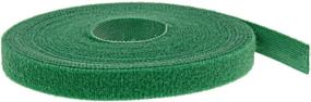 img 3 attached to 🔗 Oldhill Fastening Tapes Hook and Loop Reusable Straps - 1/2" Width, 15' x 3 Rolls (Green)