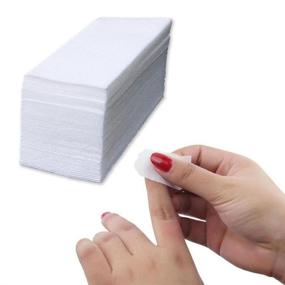 img 1 attached to 🔥 Efficient 325pcs Gel Nail Remover Wraps: Lint Free Cotton Pad for Fast Nail Polish Removal - YIMART (A)