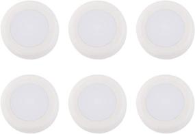 img 3 attached to 💡 Austin and Mills AM-L100 LED Round Puck Cabinet Lighting, 6-Pack in White