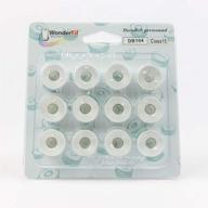 🧵 wonderfil decobob class 15 white pre-wound bobbins: specialty threads for high-quality sewing projects logo