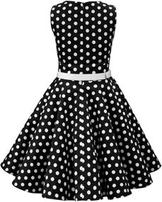 img 3 attached to BlackButterfly Audrey Vintage Polka Girls Girls' Clothing in Dresses