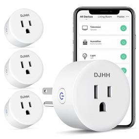 img 4 attached to 🔌 4-Pack DJHH Mini WiFi Smart Plug - 10A 1200W Smart Outlet, Remote Control Plugs with Voice Control, Timer & Schedule, ETL/FCC/RoHS Listed Socket