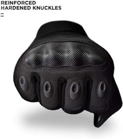 img 2 attached to 🧤 Indie Ridge Powersports Motorcycle Gloves: Lightweight Carbon Fiber Racing Gloves for Mobile Touch Screen (Size Large)