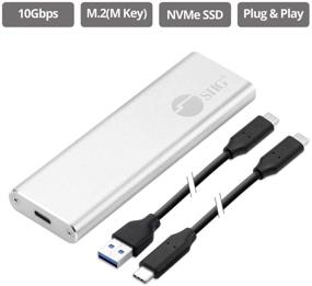 img 3 attached to SIIG JU-SA0W11-S1 портативный корпус USB C NVMe SSD - адаптер 10Gbps USB 3.1 Gen 2 к NVMe SSD - поддержка Windows и Mac OS