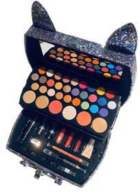 img 3 attached to 💄 BR Carry All Trunk Train Case: Artist Design Make Up Set in Creamy Shades