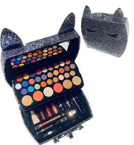 img 4 attached to 💄 BR Carry All Trunk Train Case: Artist Design Make Up Set in Creamy Shades