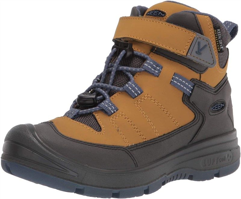 keen redwood height waterproof picante boys' shoes 로고