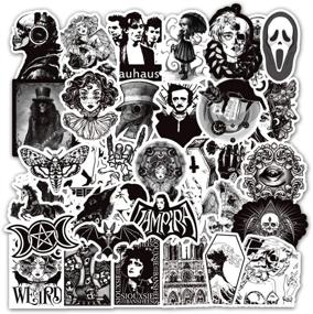 img 3 attached to 🧛 Gothic Stickers Pack: 300 Cool Horror Skull Stickers for Laptop, Skateboard, Water Bottles, and More!