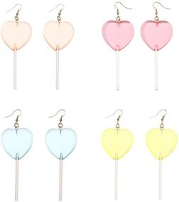 img 1 attached to Heart Shaped Lollipop Simulation Accessory Gift Transparent