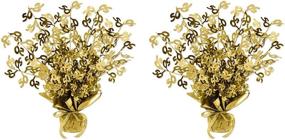 img 4 attached to 🌟 Shimmering Gold Gleam 'N Burst Centerpiece: Ideal for 50th Wedding Anniversary & Birthday Party Decor, 15