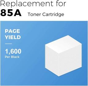 img 1 attached to 🖨️ MYCARTRIDGE Compatible Toner Cartridge Replacement for HP CE285A 85A 285A - Laserjet P1102w M1212nf P1100 P1102 M1217nfw M1132 - 2 Pack Black