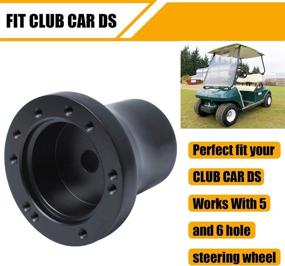 img 1 attached to 🏌️ Golf Cart Steering Wheel Adapter Hub for Club Car DS, Club Car Precedent, EZGO, and Yamaha Golf Carts - LEAPGO (Non-Universal Adapter, Refer to Variations)