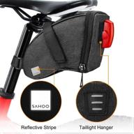 enhance your cycling experience with the 🚴 number-one 1.5l bicycle strap-on saddle bag seat pack logo