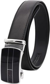 img 4 attached to 👔 Genuine Leather Ratchet Automatic Men's Belts by SENWA - Premium Accessories