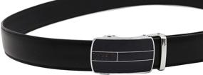 img 2 attached to 👔 Genuine Leather Ratchet Automatic Men's Belts by SENWA - Premium Accessories