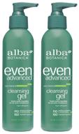 🌊 alba botanica even advanced sea mineral cleansing gel - 6oz (pack of 2): deep cleanse and brighten your skin! logo