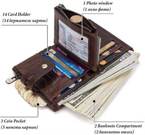 img 3 attached to Bifold Security Genuine Leather Organizer