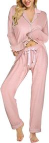 img 2 attached to Ekouaer Pajama Womens Sleepwear Nightwear Women's Clothing in Lingerie, Sleep & Lounge