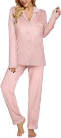 img 1 attached to Ekouaer Pajama Womens Sleepwear Nightwear Women's Clothing in Lingerie, Sleep & Lounge