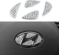 💎 enhance your hyundai driving experience with ramecar steering wheel bling crystal shiny diamond interior sticker logo