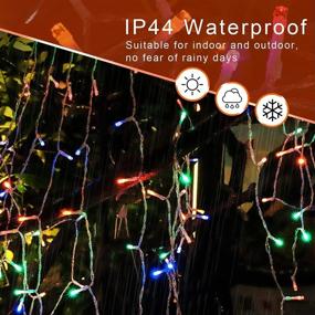 img 3 attached to (New) FUNIAO Christmas Star String Lights 320 LED - Indoor Outdoor Waterproof String Lights with Star Topper - 8 Lighting Modes Waterfall Lights for Tree Decor - Holiday, Wedding, Gift (Multicolor)