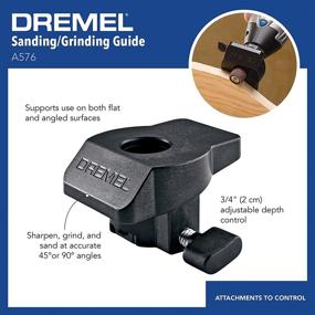 img 3 attached to 🔧 Dremel A576 Sanding/Grinding Guide: A Must-Have Tool for Precise Black Surface Finishing