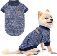 🐾 kooltail pet sweater for dogs or cats - soft & warm fall winter clothes, stylish cold weather sweater for small medium large breeds (xs/s/m/l, pink/navy/grey) логотип