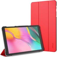 🔴 jetech samsung galaxy tab a 10.1 case (sm-t510/t515) - stylish red protection logo