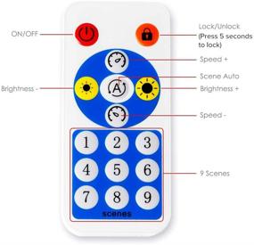 img 3 attached to 🎵 BTF-LIGHTING WS2812B WS2811 WS2813 WS2815 1903 Mic/AUX SP608E Bluetooth Controller | LED Module Music Control for Andriod iOS APP/Remote/Trigger Control