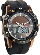 🌞 avaner solar watch: mens sports sun-powered dual time display wrist watch with backlight and silicone strap logo