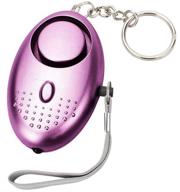 farctrl self defense alarm 130-140 db safe sound personal alarm keychain for woman kids seniors (purple) logo