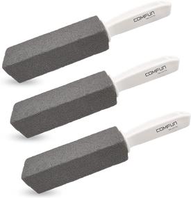 img 4 attached to 🚽 Comfun Toilet Bowl Pumice Stone with Handle - 3 Pack for Effective Cleaning