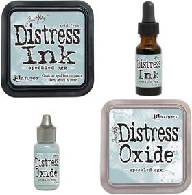 img 4 attached to 🖌️ Tim Holtz Distress Speckled Egg Bundle - Distress Ink and Distress Oxide - Pads & Reinkers