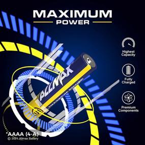 img 3 attached to 🔋 Allmax AAAA (4-A) Maximum Power Alkaline Batteries (8 Count) – Ultra Long-Lasting AAAA (4-A) LR61 Battery Pack, 5-Year Shelf Life, Leak-Proof Design, Device Compatible – Ideal for Surface and Stylus Pens (1.5V)