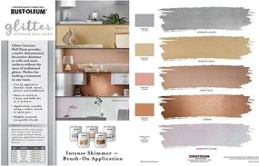 img 1 attached to ✨ Rust-Oleum Glitter Interior Wall Paint - 32 Fl Oz (Pack of 1), Iridescent Clear